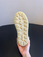 PRADA 25S ANKLE BOOTS 40 MM IN BROWN SUEDE SHEARLING-LINED