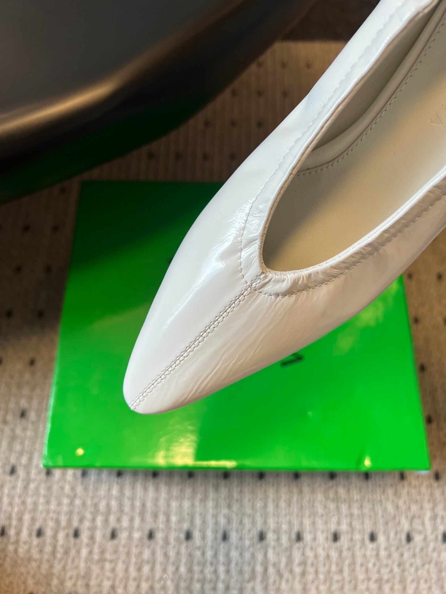 BOTTEGA VENETA 26S HIGH HEELS 40 MM IN WHITE CALFSKIN