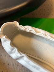 BOTTEGA VENETA 26S HIGH HEELS 40 MM IN WHITE CALFSKIN