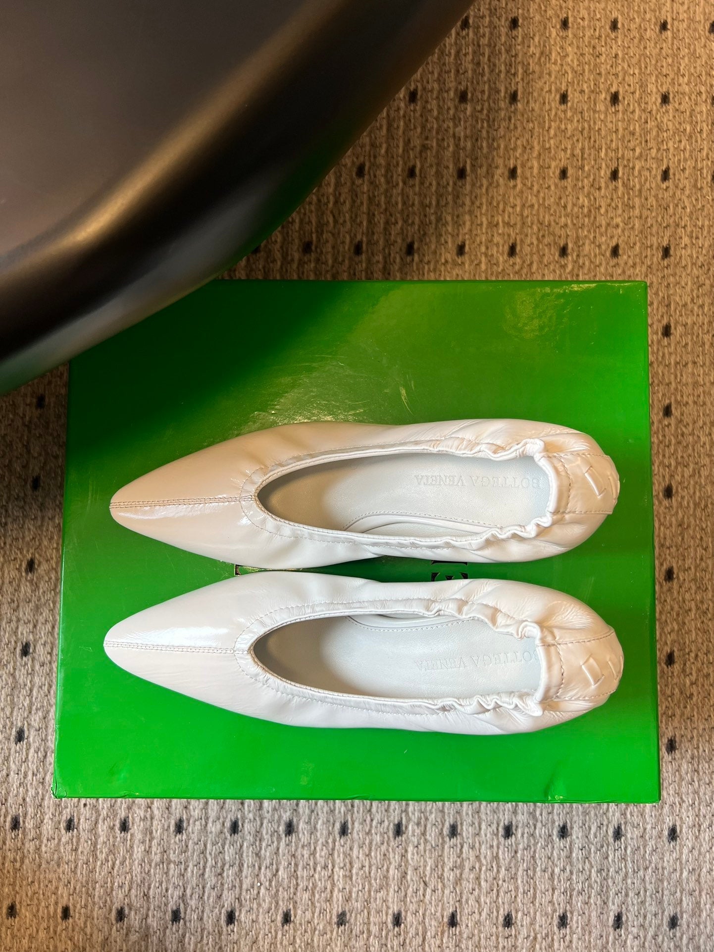 BOTTEGA VENETA 26S HIGH HEELS 40 MM IN WHITE CALFSKIN