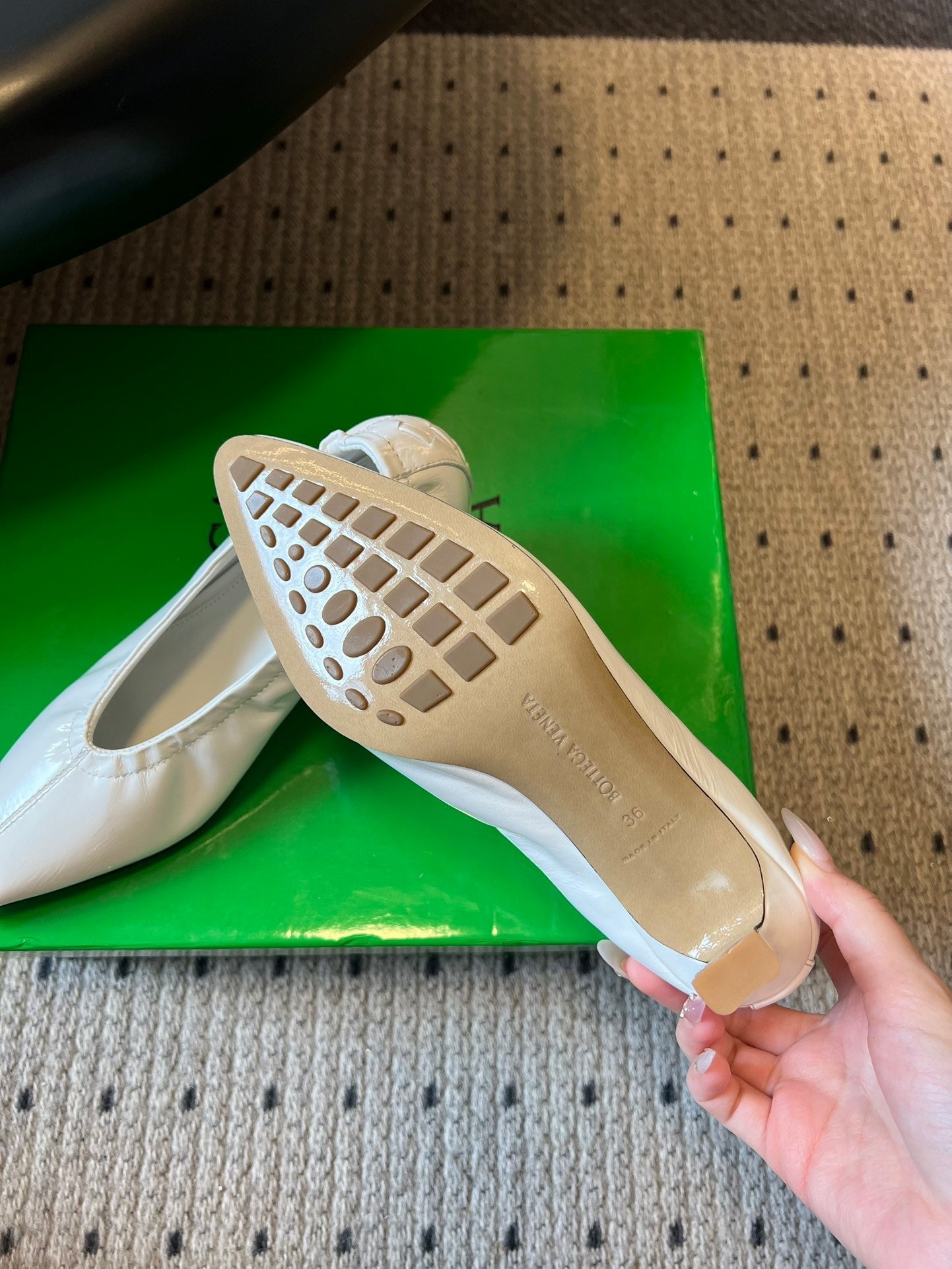 BOTTEGA VENETA 26S HIGH HEELS 40 MM IN WHITE CALFSKIN