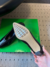 BOTTEGA VENETA 26S HIGH HEELS 40 MM IN BLACK CALFSKIN