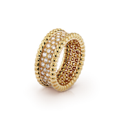 PERLEE 3 ROWS DIAMONDS RING