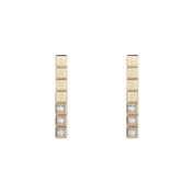 ICE CUBE PINK GOLD DIAMONDS EARRINGS