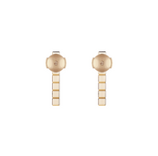 ICE CUBE PINK GOLD EARRINGS