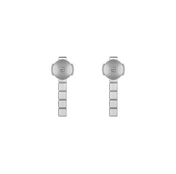 ICE CUBE SILVER EARRINGS