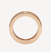 ZERO 1 ONE-BAND WITH OPENWORK LOGO SPIRAL RING