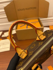 NANO SPEEDY 16 IN BROWN MONOGRAM CANVAS GOLD HARDWARE