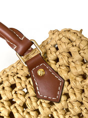 NANO SPEEDY 16 IN RAFFIA GOLD HARDWARE