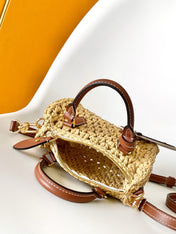 NANO SPEEDY 16 IN RAFFIA GOLD HARDWARE