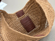 CHLOÉ 25S SUMMER BANANA HOBO BAG 36 IN LIGHT BROWN