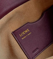 LOE OLA BAG 26 IN BURGUNDY RED CALFSKIN