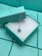 BLUE BOX CHARM NECKLACE