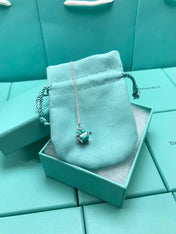 BLUE BOX CHARM NECKLACE