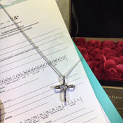 CROSS NECKLACE STERLING SILVER MATERIAL