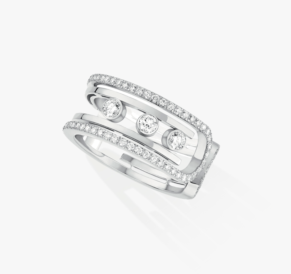 MOVE 10TH DIAMOND OPEN RING