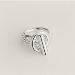 CROISETTE LARGE SILVER RING