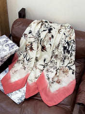 DIOR 26S SCARF 140CM IN CASHMERE SILK 311969