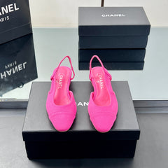 CC SLINGBACK 25S 25 MM IN PINK FABRIC