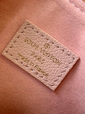 LV 25S NANO SPEEDY BAG 16 IN ROSE AND QUARTZ EMBOSSED GRAINED CALFSKIN