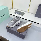 TOM FORD 26S HOGAN SNEAKERS IN GRAY CALFSKIN AND SUEDE