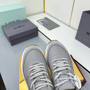 TOM FORD 26S HOGAN SNEAKERS IN GRAY CALFSKIN AND SUEDE