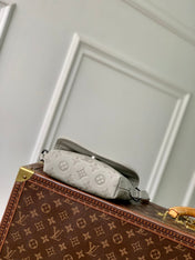 PULSE WEARABLE WALLET 22.5 IN SAND MONOGRAM SHADOW EMBOSSED CALFSKIN