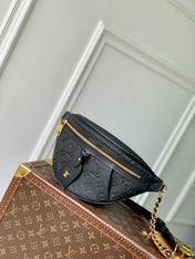 HIGH RISE 31 IN BLACK MONOGRAM EMPREINTE CALFSKIN EMBOSSED LOGO