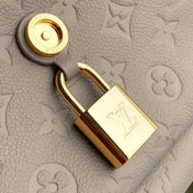 ANYTIME FLAP BAG 29.5 IN TOURTERELLE GRAY MONOGRAM CALFSKIN