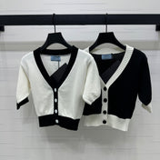 PRADA SHORT-SLEEVE KNIT TOP 269463
