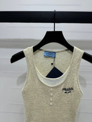 Prada 25 Tank Top Wool with Acrylic 233445