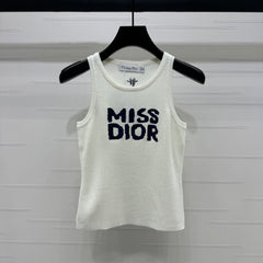 DIOR 25S MISS LETTER KNITTED TANK TOP 264241