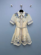 ZIMMERMANN 26S SHORT-SLEEVE SHIRT DRESS STYLE 108