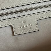 GUCCI 26S GG MARMONT BAG 37 IN CREAM WHITE CALFSKIN