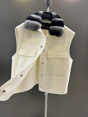 LP 26S FUR-COLLAR VEST 594