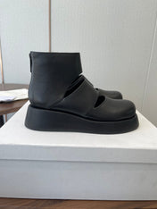 THE ROW 26S PLATFORM MARY JANE IN BLACK CALFSKIN