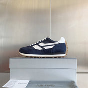 TOM FORD 26S SNEAKERS IN NAVY BLUE SUEDE