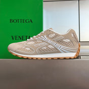 BOTTEGA VENETA 26S SNEAKERS IN BEIGE TPU MATERIAL AND SUEDE