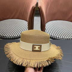 WIDE BRIM HAT MODEL 651885 IN NAUTRAL WOVEN STRAW