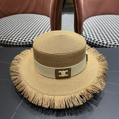 WIDE BRIM HAT MODEL 651885 IN NAUTRAL WOVEN STRAW