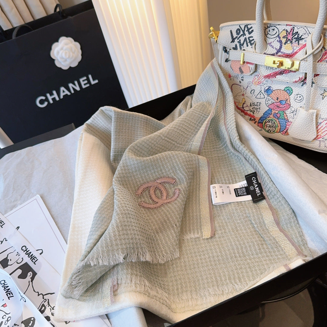 CHANEL 25S SCARF 200 CM IN CASHMERE 942959