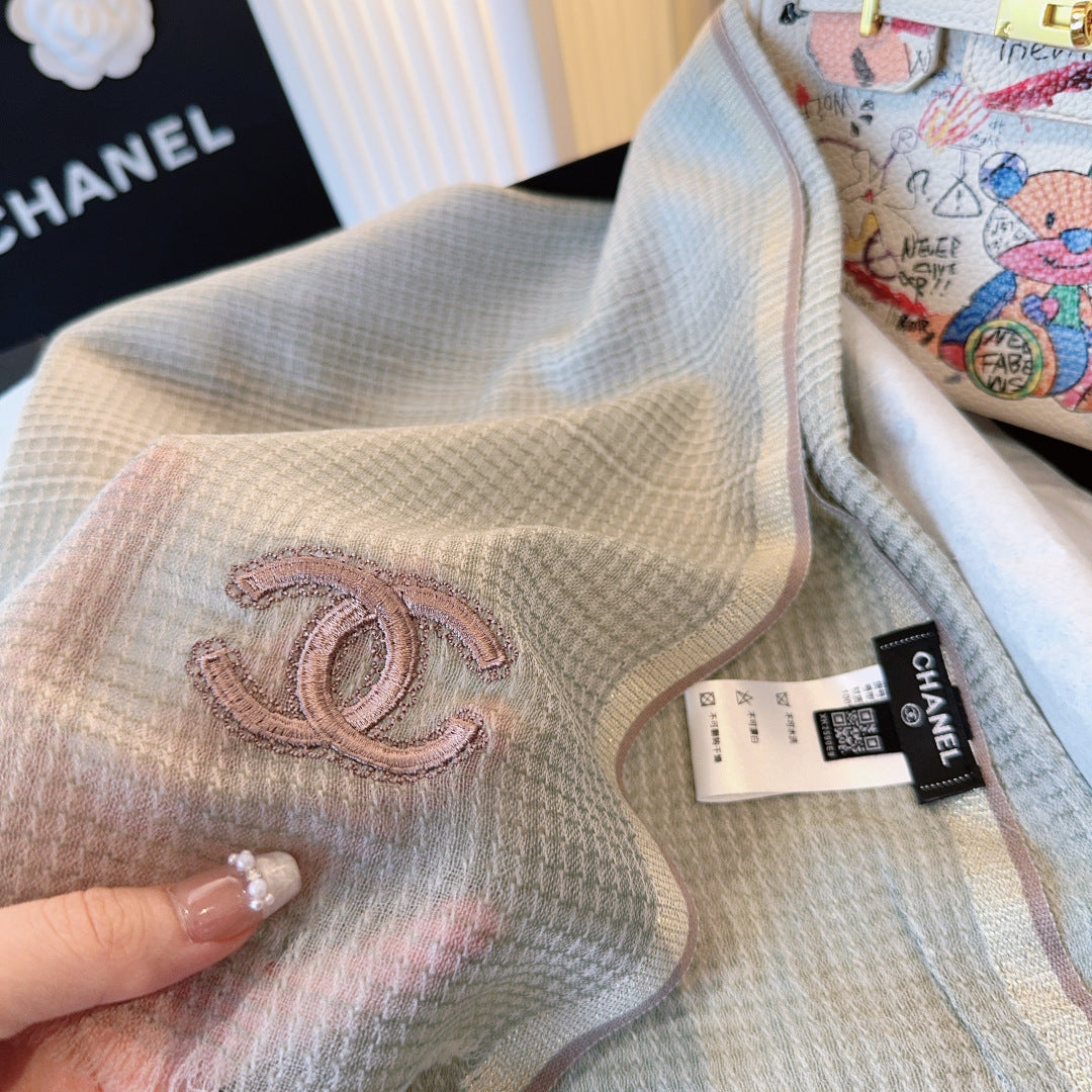 CHANEL 25S SCARF 200 CM IN CASHMERE 942959