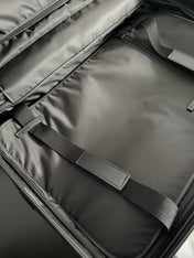 BOTTEGA VENETA 25S ODYSSEY CABIN 3D INTRECCIO PATTERN LUGGAGE 55 IN BLACK CALFSKIN