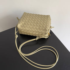 MINI LOOP CAMERA BAG 22 IN BEIGE CALFSKIN