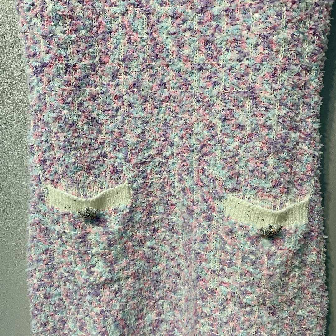 CHANEL 26S SLEEVELESS CREW NECK DRESS 825