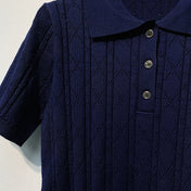 DIOR 26S SHORT-SLEEVE POLO SWEATER 1212