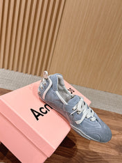 DIOR 26S LOW TOP SNEAKERS IN GREY SUEDE