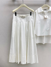 HERMES 26S SHIRT AND SKIRT SET 524