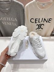 DIOR CHRONO SNEAKER 25S IN WHITE LAMBSKIN AND MESH FABRIC STYLE 11