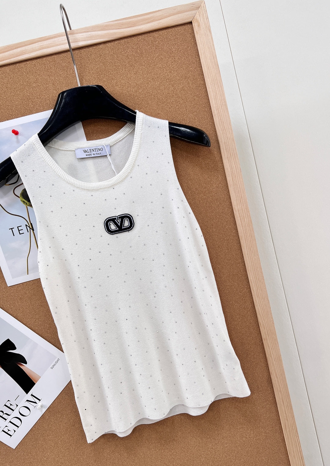 VALENTINO 26S EMBELLISHED SLEEVELESS SWEATER STYLE 88